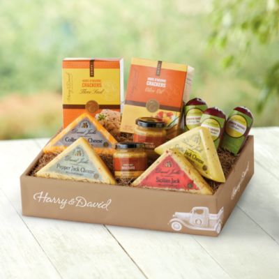 Sausage, Cheese and Crackers Gift Box Deluxe